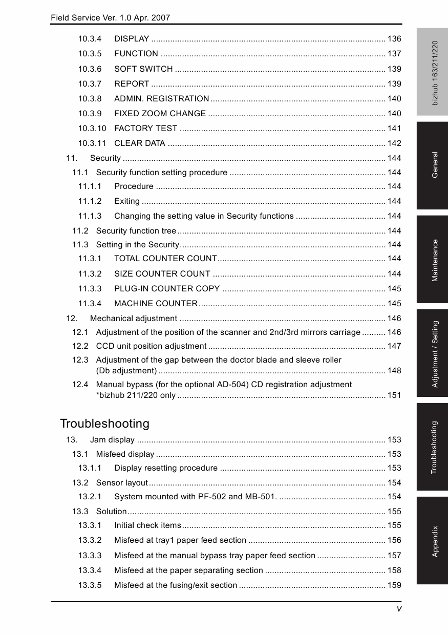 Konica-Minolta bizhub 163 211 220 FIELD-SERVICE Service Manual-2